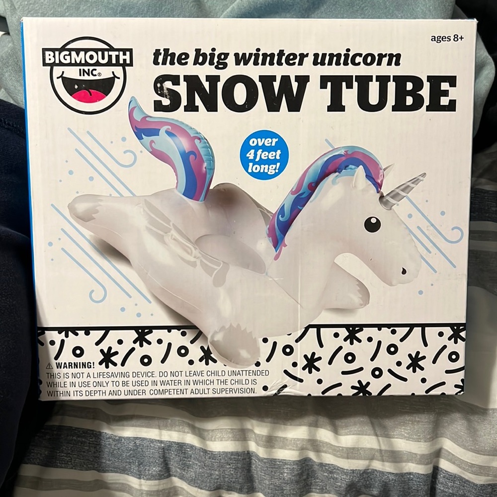 The Big Winter Unicorn Snow Tube